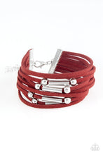Load image into Gallery viewer, Paparazzi's Back To BACKPACKER - Red Urban bracelet
