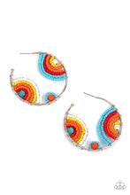 Load image into Gallery viewer, Paparazzi's Rainbow Horizons - Multi Seed Bead hoop earrings
