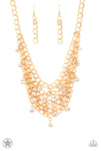 Load image into Gallery viewer, Paparazzi's Fishing for Comp - Gold necklace (Blockbusters)
