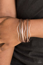 Load image into Gallery viewer, Paparazzi's Zesty Zimbabwe - Copper bracelet
