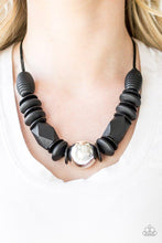 Load image into Gallery viewer, Paparazzi's Grand Turks Getaway - Black Wood necklace
