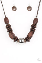 Load image into Gallery viewer, Paparazzi's Grand Turks Getaway - Brown Wood necklace
