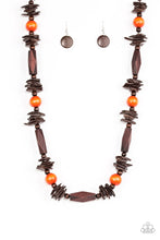 Load image into Gallery viewer, Paparazzi's Cozumel Coast - Orange Wood necklace
