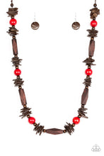 Load image into Gallery viewer, Paparazzi's Cozumel Coast - Red Wood necklace
