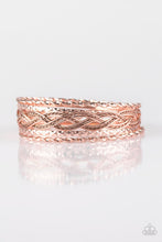 Load image into Gallery viewer, Paparazzi's Straight Street - Rose Gold Bracelet

