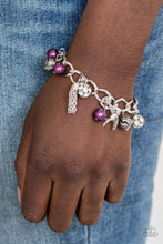 Load image into Gallery viewer, Paparazzi's Lady Love Dove - Purple Pearl bracelet
