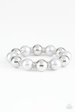 Load image into Gallery viewer, Paparazzi's So Not Sorry - Silver Pearl bracelet
