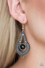 Load image into Gallery viewer, Paparazzi's Zoomin Zumba - Black earrings

