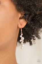 Load image into Gallery viewer, Paparazzi's Milky Way Magnificence - Gold earrings
