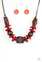 Load image into Gallery viewer, Paparazzi's Pacific Paradise - Red Wood necklace
