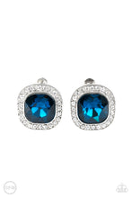 Load image into Gallery viewer, Paparazzi's The Fame Game - Blue Clip-On earrings
