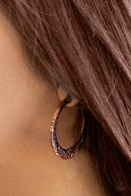 Load image into Gallery viewer, Paparazzi's Rumba Rendezvous - Copper hoop earrings
