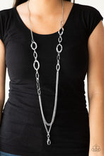 Load image into Gallery viewer, Paparazzi's Street Beat - Silver necklace (lanyard)

