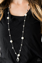 Load image into Gallery viewer, Paparazzi's Eloquently Eloquent - White Pearl necklace - lanyard

