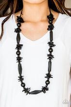 Load image into Gallery viewer, Paparazzi's Cozumel Coast - Black Wood necklace
