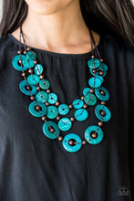 Load image into Gallery viewer, Paparazzi's Catalina Coastin - Blue Wood necklace
