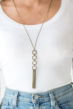 Load image into Gallery viewer, Paparazzi's Ready, Set, GEO! - Brass necklace
