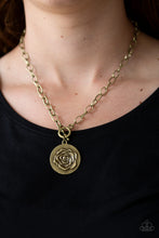 Load image into Gallery viewer, Paparazzi's Beautifully Belle - Brass necklace
