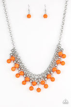 Load image into Gallery viewer, Paparazzi's Friday Night Fringe - Orange necklace
