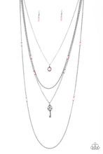 Load image into Gallery viewer, Paparazzi's Key Keynote - Pink necklace
