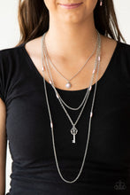 Load image into Gallery viewer, Paparazzi's Key Keynote - Pink necklace

