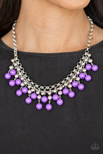 Load image into Gallery viewer, Paparazzi's Friday Night Fringe - Purple necklace
