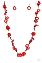 Load image into Gallery viewer, Paparazzi's Waikiki Winds - Red Wood necklace
