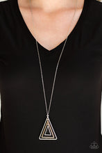 Load image into Gallery viewer, Paparazzi's TRI Harder - Silver necklace
