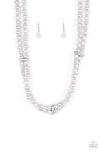 Load image into Gallery viewer, Paparazzi's Put On Your Party Dress - Silver Pearl necklace
