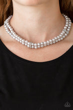 Load image into Gallery viewer, Paparazzi's Put On Your Party Dress - Silver Pearl necklace
