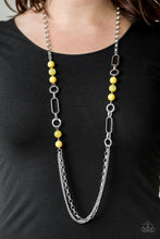 Load image into Gallery viewer, Paparazzi's CACHE Me Out - Yellow necklace
