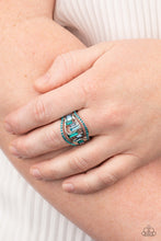 Load image into Gallery viewer, Paparazzi's Treasure Chest Charm - Blue ring
