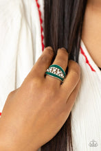 Load image into Gallery viewer, Paparazzi's Trending Treasure - Green ring
