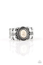 Load image into Gallery viewer, Paparazzi's Butterfly Belle - White ring
