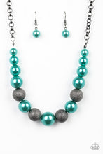 Load image into Gallery viewer, Paparazzi's Color Me CEO - Green Pearl necklace
