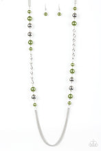 Load image into Gallery viewer, Paparazzi's Uptown Talker - Green Pearl necklace
