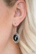 Load image into Gallery viewer, Paparazzi's East Side Etiquette - Black earrings
