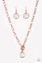 Load image into Gallery viewer, Paparazzi's She Sparkles On - Copper necklace
