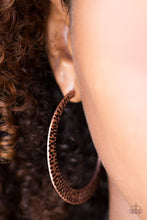 Load image into Gallery viewer, Paparazzi's BEAST Friends Forever - Copper hoop earrings
