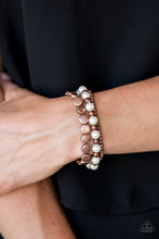 Load image into Gallery viewer, Paparazzi's Girly Girl Glamour - Copper and Pearl bracelet
