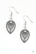 Load image into Gallery viewer, Paparazzi's Distance PASTURE - Silver earrings
