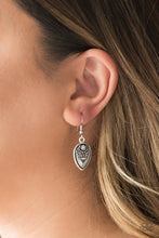 Load image into Gallery viewer, Paparazzi's Distance PASTURE - Silver earrings
