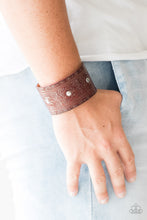 Load image into Gallery viewer, Paparazzi's Boots and Broncos - Brown Urban Men bracelet
