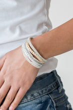 Load image into Gallery viewer, Paparazzi's Fashion Fiend - White Urban bracelet
