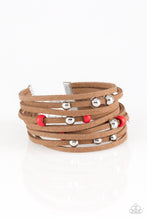 Load image into Gallery viewer, Paparazzi's Colorfully Coachella - Red Urban bracelet
