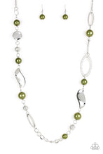 Load image into Gallery viewer, Paparazzi's All About Me - Green Pearl necklace
