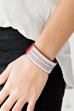 Load image into Gallery viewer, Paparazzi's Rebel Radiance - Red Urban bracelet
