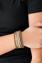 Load image into Gallery viewer, Paparazzi's Seize The Sass - Brass Urban bracelet

