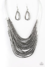Load image into Gallery viewer, Paparazzi's Catwalk Queen - Gunmetal Seed Beads necklace
