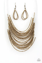 Load image into Gallery viewer, Paparazzi's Catwalk Queen - Brass Seed Beads necklace
